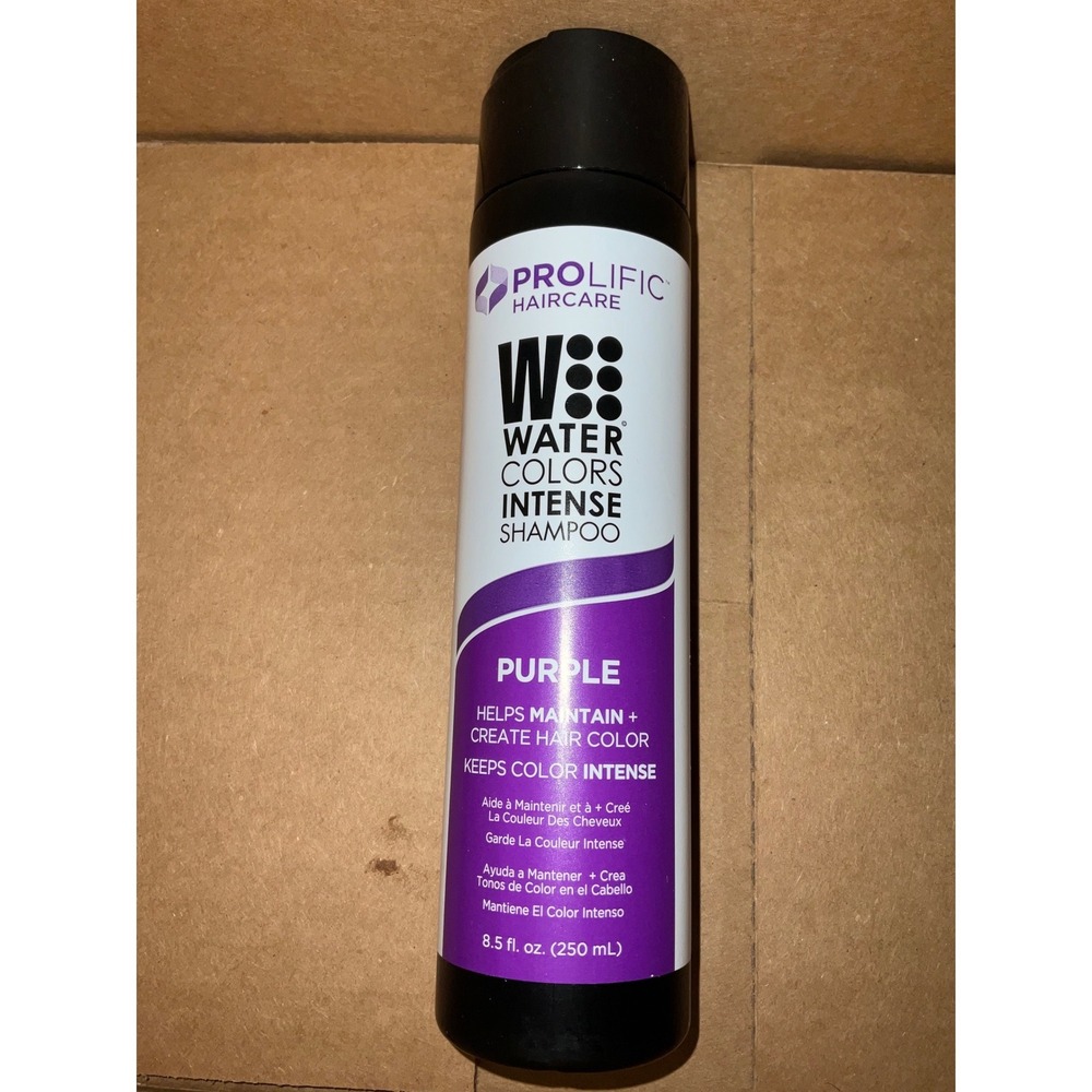 Prolific Haircare Water Colors Intense Shampoo Purple Color Depositing hair